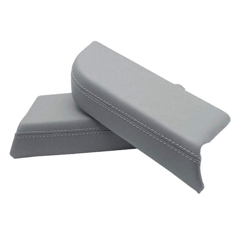 Dunhil Center Console Cover Front Door Panel Armrest Leather Covers for Honda Pilot 2009-2013 (Gray) - Image 4